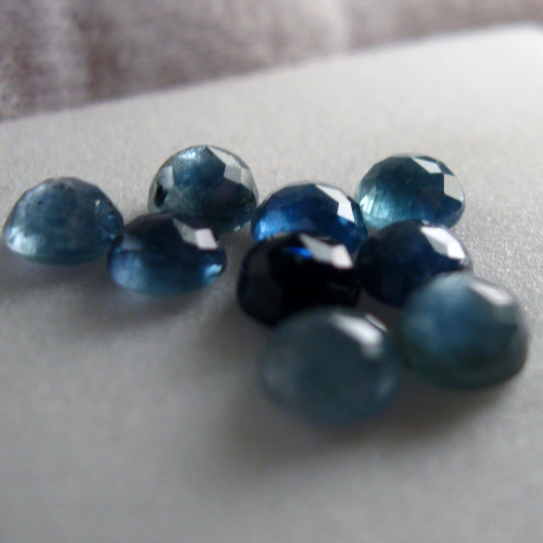 Blue Sapphire Rose Cut Cabochon Lot Thailand 6.59 ct tw  Litnon.com