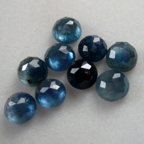 Blue Sapphire Rose Cut Cabochon Lot Thailand 6.59 ct tw  Litnon.com