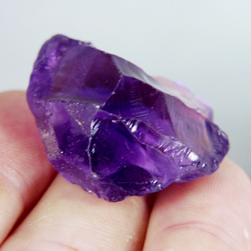 Big and Clean Amethyst High Facet Rough Brazil 96ct  Litnon.com