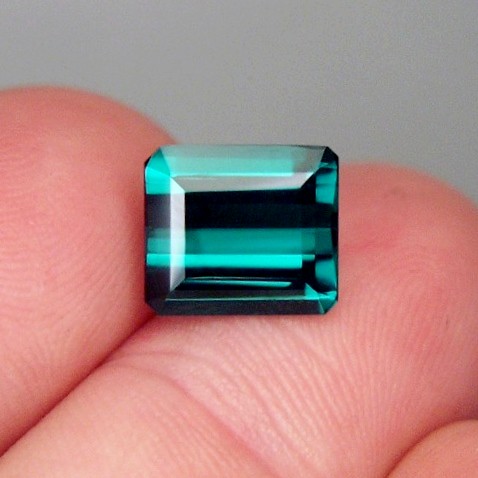 Bright and Clean Old Stock indicolite Tourmaline Brazil 5.03 ct GLI 7721 Litnon.com