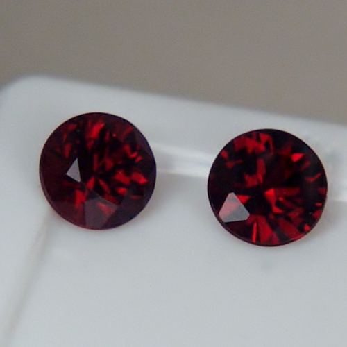 Quality! Arizona Chrome Pyrope Ant Hill Garnet ~6mm Pair!~  Litnon.com