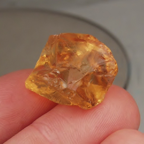 Big and Clean Citrine High Facet Rough Brazil 42ct  Litnon.com