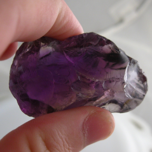 Big and Clean Amethyst High Facet Rough Brazil 195 ct  Litnon.com