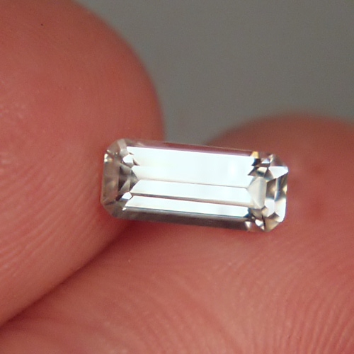 Ultra Rare Collectors Faceted Scolecite Gemstone 1.63  Litnon.com