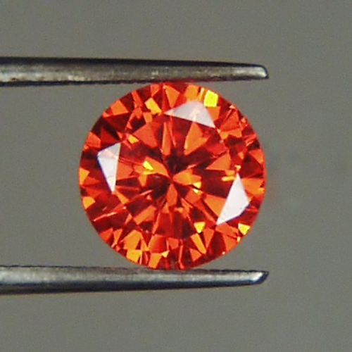 Fine Cutting! Intense Orange Cubic Zirconia  Litnon.com