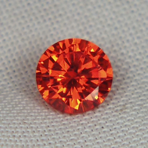 Fine Cutting! Intense Orange Cubic Zirconia  Litnon.com