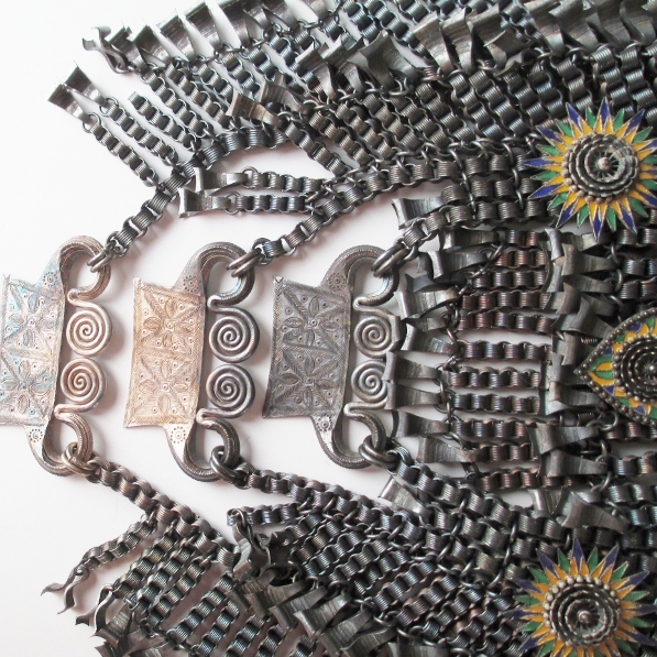 Antique Hand Made Traditional Hmong Ceremonial Necklace Laos  Litnon.com