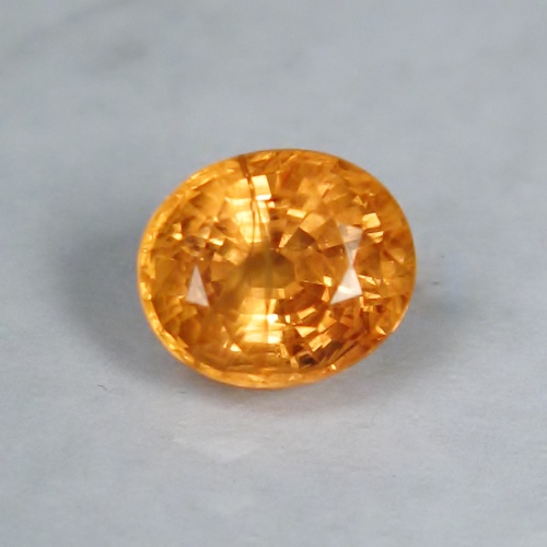 Big Yellow Orange Natural Sapphire Sri Lanka 3.15 ct  Litnon.com