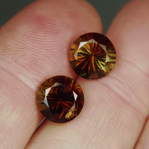 Ultra Rare Big Matched Andalusite Pair Brazil 6.44 ct  Litnon.com