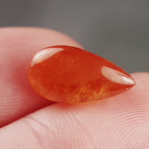 Color Big Mandarin Garnet Cabochon Namibia 14.33 ct  Litnon.com