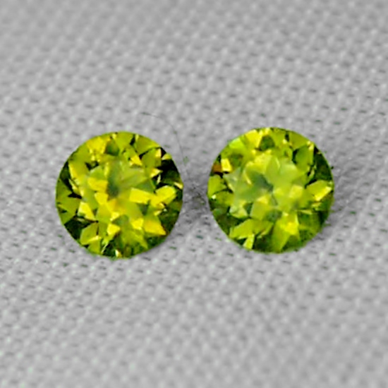 Brilliant Quality Color Change Russian Demantoid Garnet Pair  Litnon.com