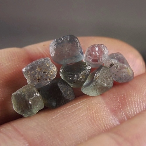 Unheated Montana Sapphire Facet Rough 22.20 ct 8 pcs  Litnon.com