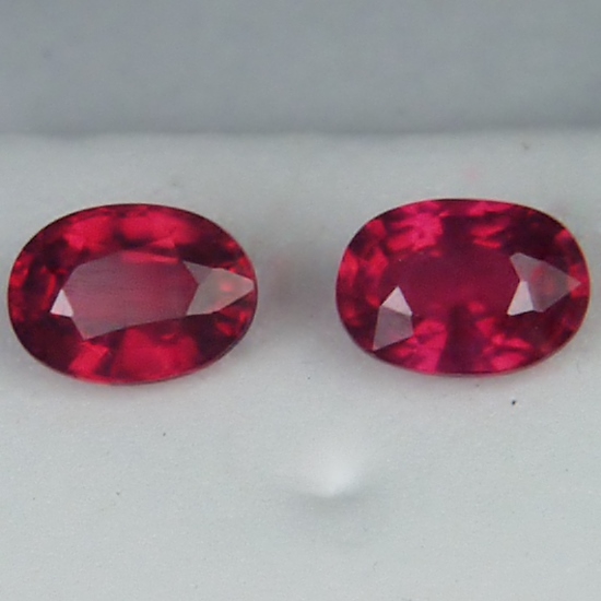 Matched Pair Treated Madagascar Rubies 2.21 ct  Litnon.com