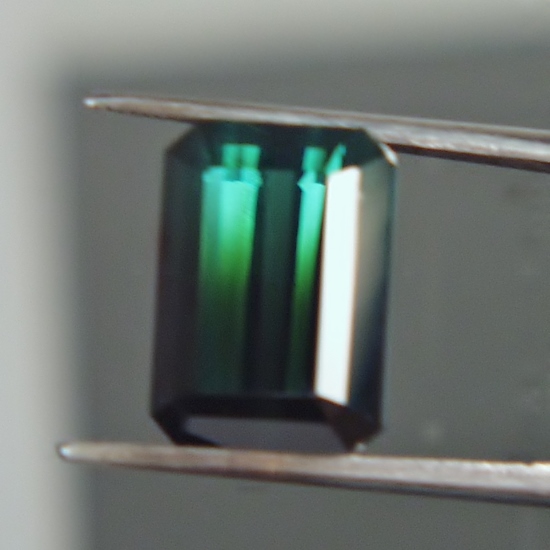 Collectors Black and Green Bi-Color Tourmaline Brazil 8.57 ct  Litnon.com