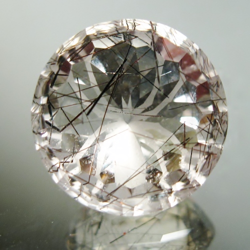 Rutile -Tourmaline White Quartz with Spider Gemstone 16.07 ct  Litnon.com