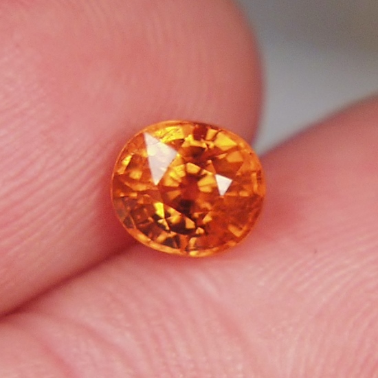 Pumpkin Orange Mandarin Spessartite Garnet Nigeria 1.54 ct  Litnon.com