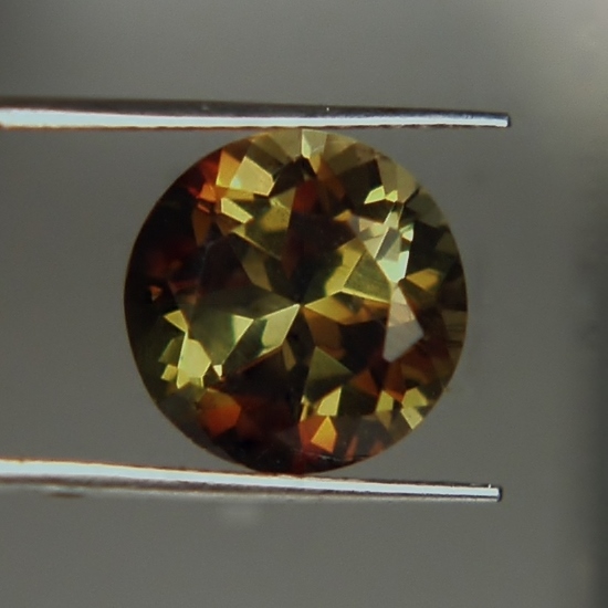 Ultra Rare Big Round Brilliant Cut Andalusite Brazil 3.88 ct  Litnon.com