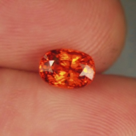 Color Natural Orange Spessartite Garnet Namibia 1.86 ct  Litnon.com