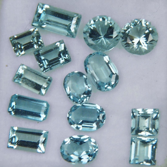 Nice Color Brazil Aquamarine Lot 9.80 Carats Litnon.com