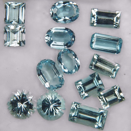 Nice Color Brazil Aquamarine Lot 9.80 Carats Litnon.com