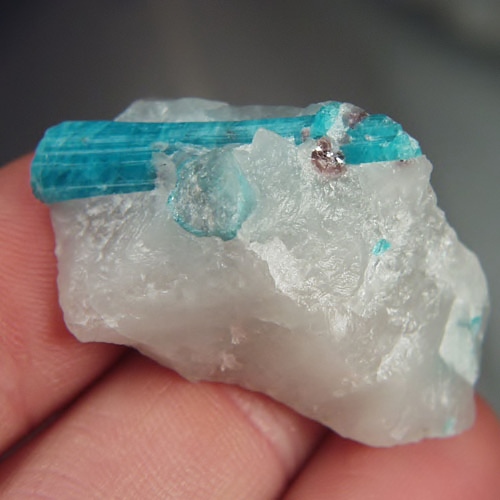 Collectors Exceptional Brazil Paraiba Tourmaline Specimen  Litnon.com