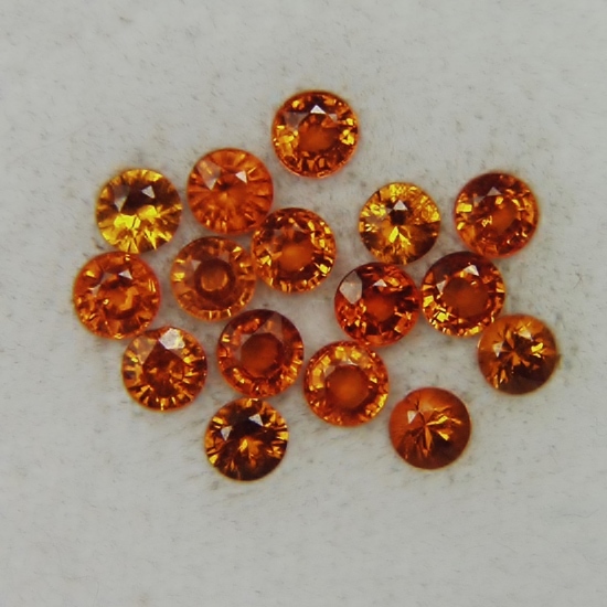 Old Stock Namibia Spessartite Garnet Rounds 4.75 ct tw  Litnon.com