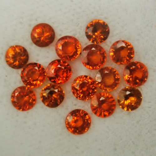 Old Stock Namibia Spessartite Garnet Rounds 4.75 ct tw  Litnon.com