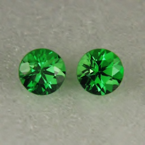 Color Matched Tsavorite Garnets 3.5 mm Pair Kenya  Litnon.com
