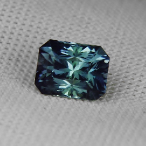  Unheated Hint of Green Steely Blue Montana Sapphire 1.47ct  Litnon.com