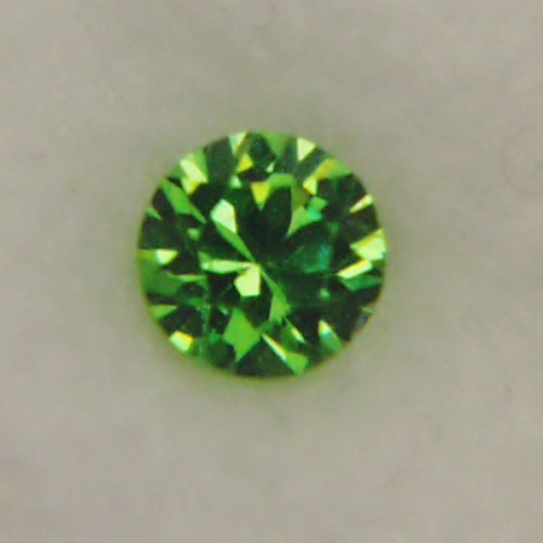 Tiny Perfection Brilliant Chrome Green Russian Demantoid Garnet  Litnon.com