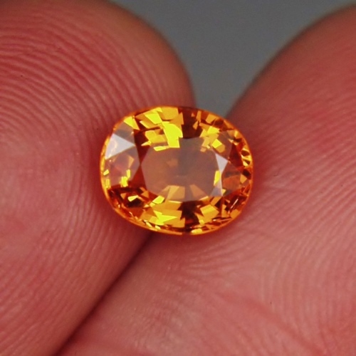 Ideal Color Mandarin Spessartite Garnet Nigeria 2.33 ct GL Litnon.com