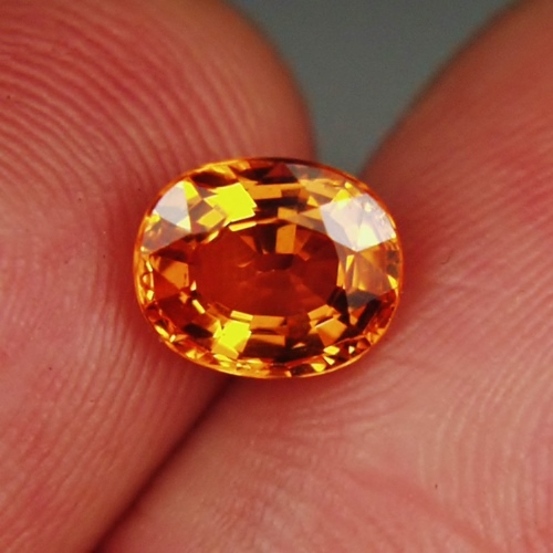 Ideal Color Mandarin Spessartite Garnet Nigeria 2.33 ct GL Litnon.com
