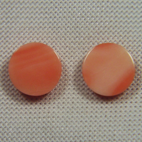 Natural Pink Coral Round Cabochon Pair Hawaii 8mm  Litnon.com