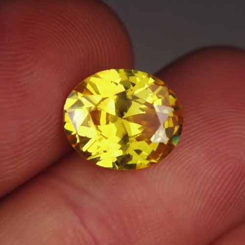 Fine Cutting! Canary Yellow Cubic Zirconia  Litnon.com