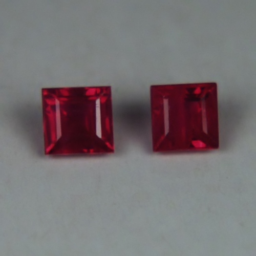 Small Treasure Old Stock South East Asia Ruby Pair 3 mm  Litnon.com