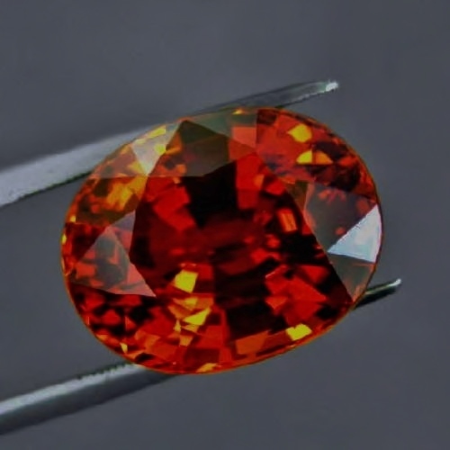Museum Tangerine Color Spessartite Garnet Nigeria 21.24 ct  Litnon.com
