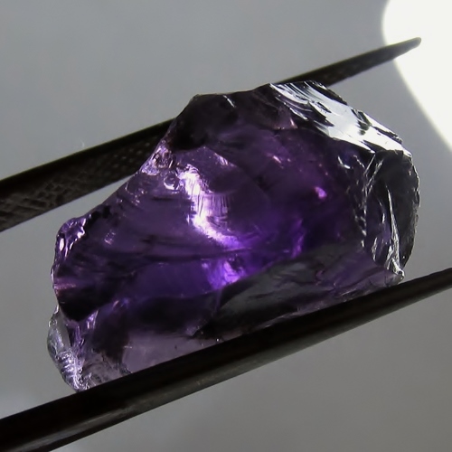 Old Stock Fine Color Zambian Amethyst Facet Rough 81.50 ct  Litnon.com