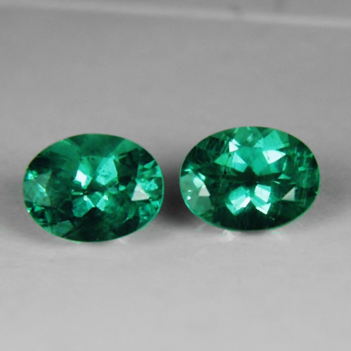 Special Green Cuprian Tourmaline Pair Mozambique 3.73 ct tw  Litnon.com