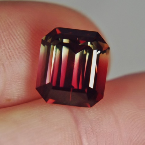 USA Cut Bi-Color Watermelon Tourmaline Nigeria 9.25 ct GLI PAID Litnon.com