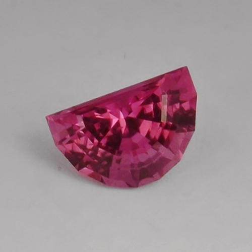 Color Pretty Pink 1/2 Moon Cut Tourmaline Nigeria 3.15 ct GLI PAID Litnon.com