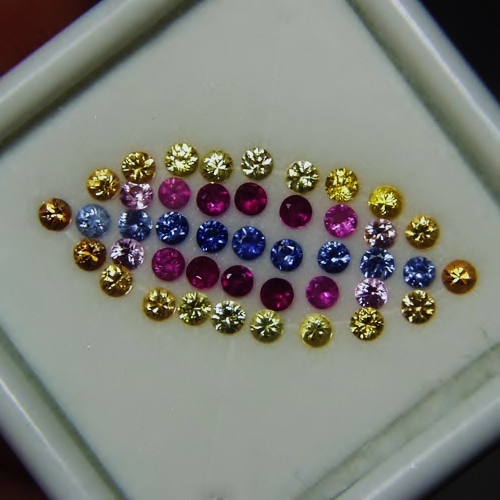 Bright Montana Sapphire South East Asia Ruby Multi - Color Suite 2.58 cts  Litnon.com