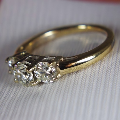 Quality and Value Ladies 3 Diamond 14 kt Gold ring 1.50 ct tw  Litnon.com