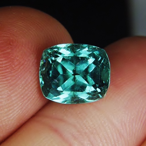 Rare Old Stock Quality Blue Green Tourmaline Brazil 4.23 ct GLI  Litnon.com