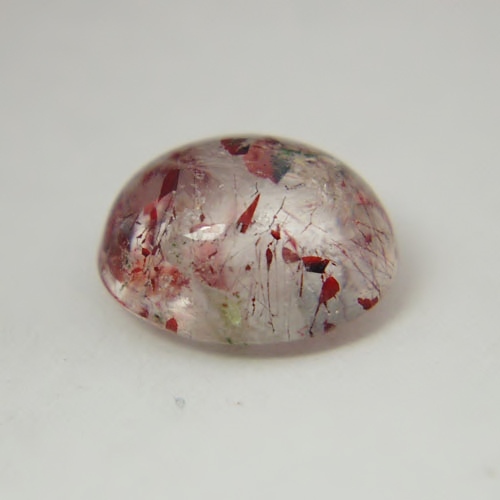 Red Hematite Inclusions Natural Strawberry Quartz Cab 5.38 ct  Litnon.com