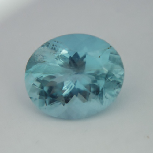 Strong Blue Color Natural Brazil Aquamarine 4.98 ct GLI  Litnon.com