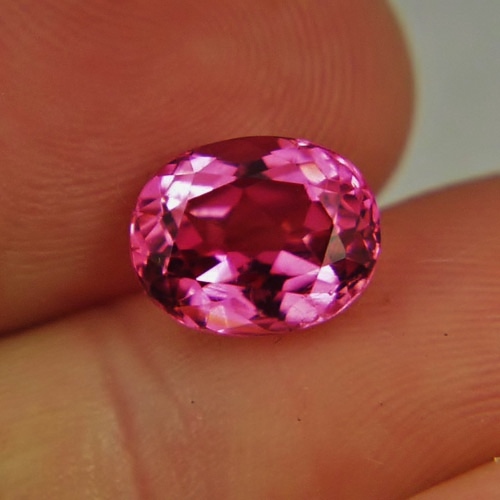Rare True Vivid Pink Old Stock Brazil Tourmaline 3.53 ctGLI Litnon.com