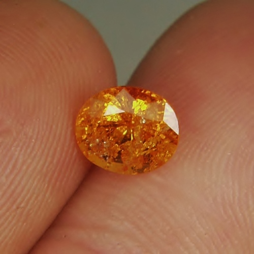  Color! Orange Mandarin Spessartite Garnet Tanzania 1.87 ct GL! Litnon.com
