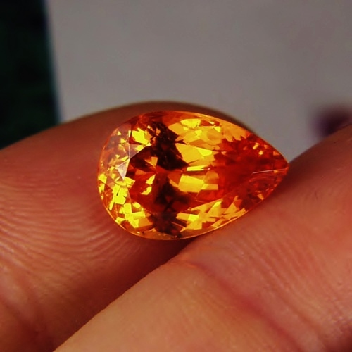 Old Stock! True Namibian Mandarin Garnet Pair 13.47 ct tw GL Litnon.com