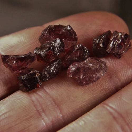 Purple Pink Same Zircon Facet Rough Tanzania 48.04 ct  Litnon.com