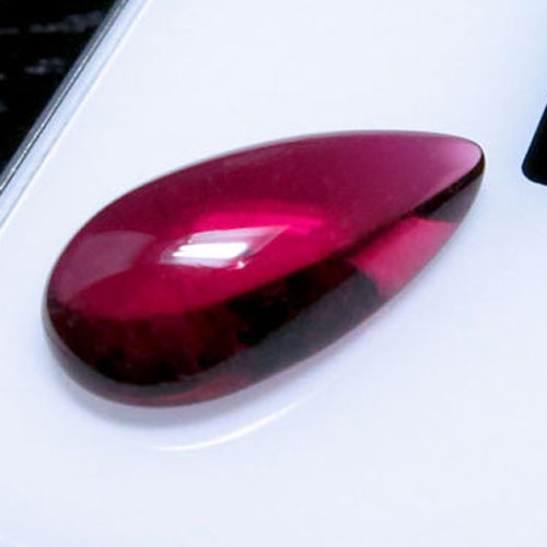 Old Stock Natural Brazil Rubellite Tourmaline Cab 5.30ct  Litnon.com